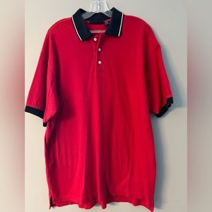 Structure Men’s Short Sleeve Polo Size L Red